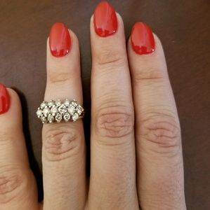 SOLD*Diamond cluster ring